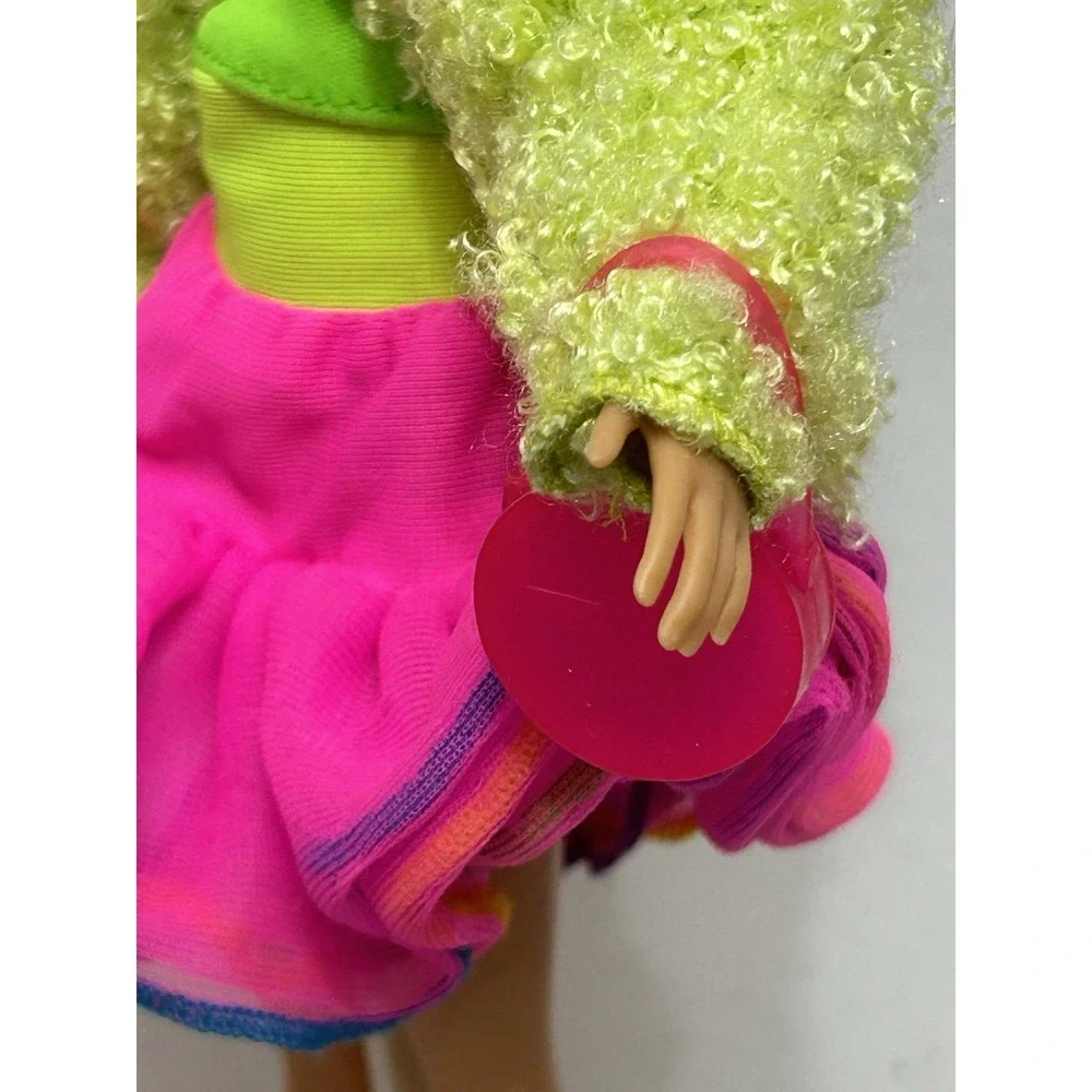 Barbie Outfit, Lime Green Jacket With Colorful Tutu Skirt, Top And More, NO DOLL